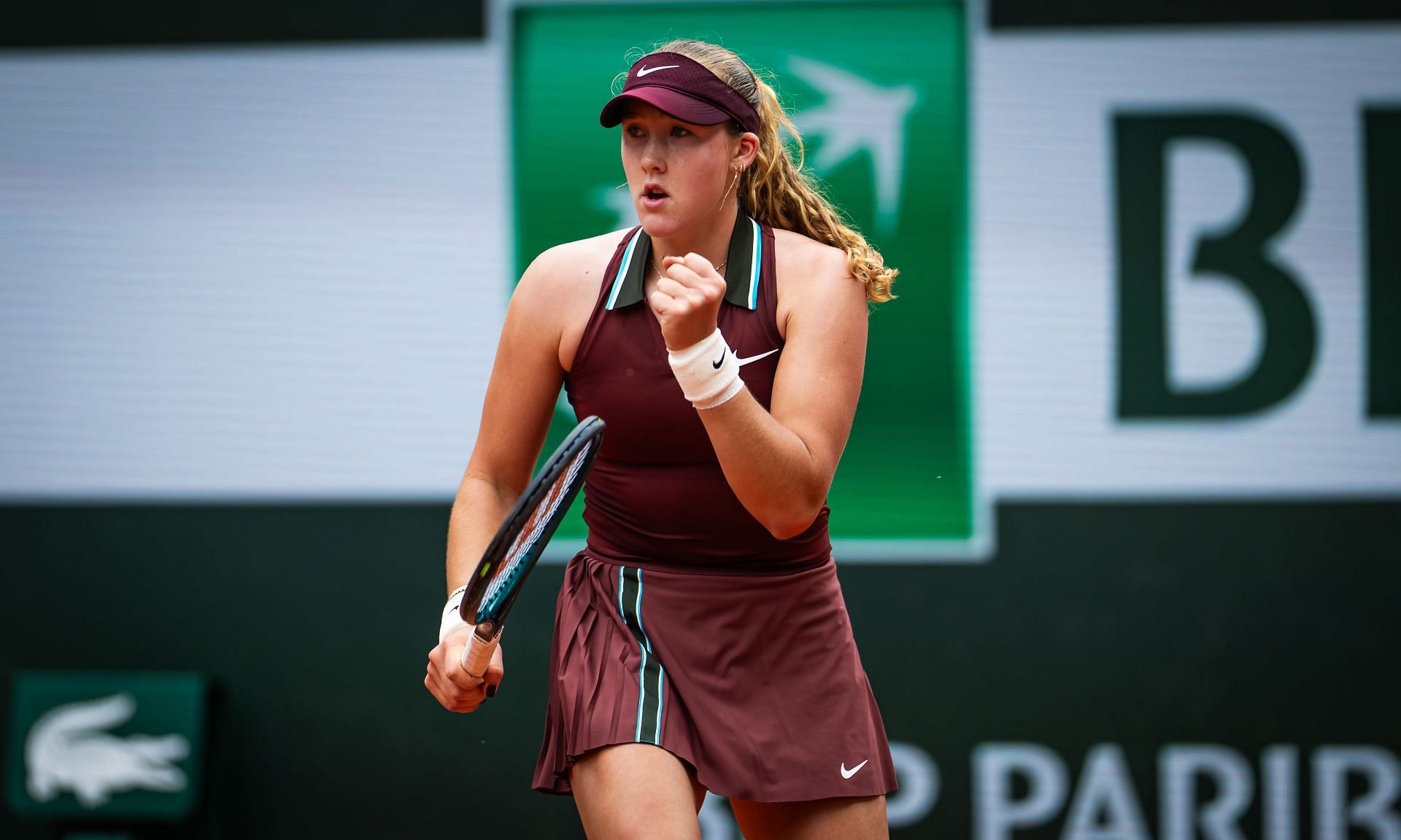 Mirra Andreeva at the French Open 2025. (Photo: Getty)